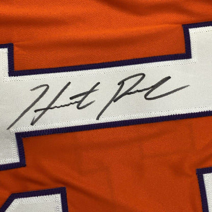 Autographed/Signed Hunter Renfrow Clemson Orange College Football Jersey Beckett BAS COA