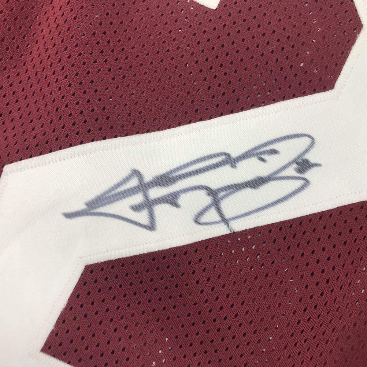 Autographed/Signed Johnny Manziel Texas A&M Maroon College Football Jersey JSA COA
