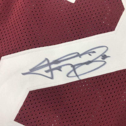 Autographed/Signed Johnny Manziel Texas A&M Maroon College Football Jersey JSA COA