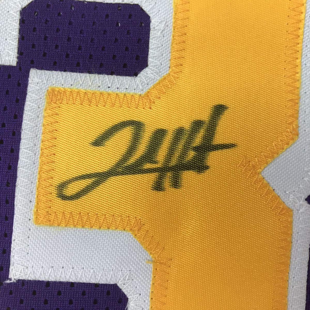 Autographed/Signed Josh Hart Los Angeles LA #3 Purple Basketball Jersey JSA COA