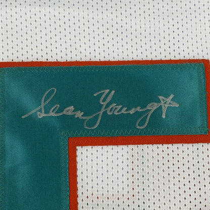 Autographed/Signed Sean Young Ray Finkle Miami White Ace Ventura Movie Football Jersey PSA/DNA COA