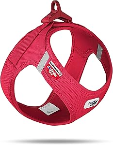 Curli Clasp Red Vest Harness