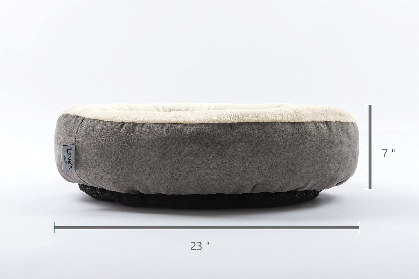 Love's Cabin Round Donut Cat & Small Dog Cushion Bed, 23"