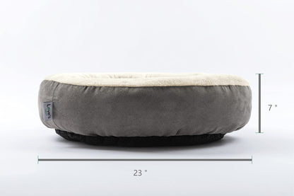 Love's Cabin Round Donut Cat & Small Dog Cushion Bed, 23"