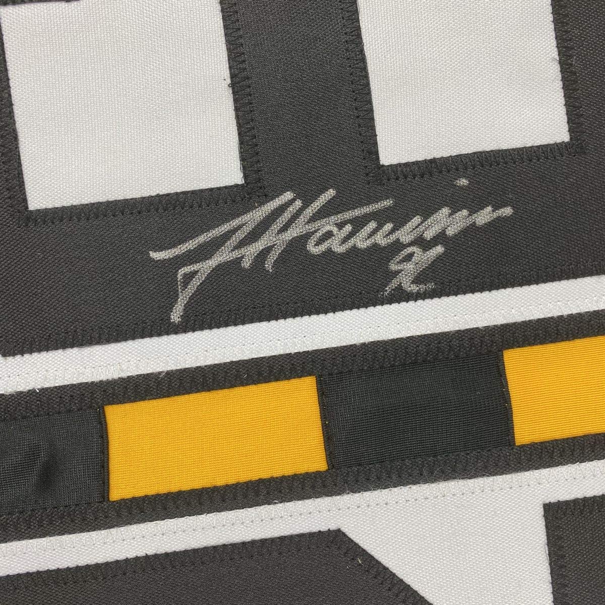 Autographed/Signed James Harrison Pittsburgh Bumble Bee Football Jersey Beckett BAS COA