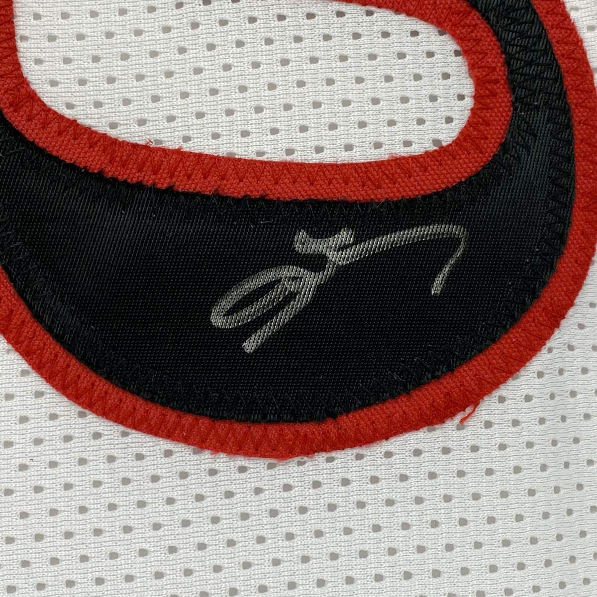 Autographed/Signed Allen Iverson Philadelphia White Basketball Jersey PSA/DNA COA