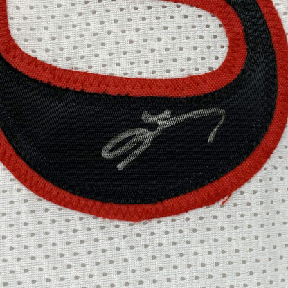 Autographed/Signed Allen Iverson Philadelphia White Basketball Jersey PSA/DNA COA