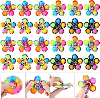 24 Pack Party Favors Fidget Spinners for Kids, Fidget Party Favor, Kids Return Gifts for Birthday Party Halloween Goodie Bag Stuffers Fidget Toys Classroom Rewards for Students (24)
