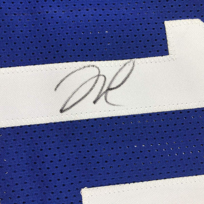 Autographed/Signed DeMarcus Cousins Kentucky Blue College Basketball Jersey JSA COA