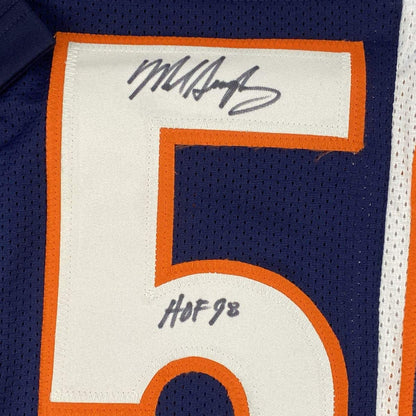 Autographed/Signed Mike Singletary HOF 98 Chicago Split Football Jersey JSA COA