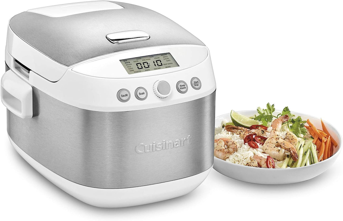 Cuisinart CRC-400 4 Cup Rice Cooker, Stainless Steel Exterior