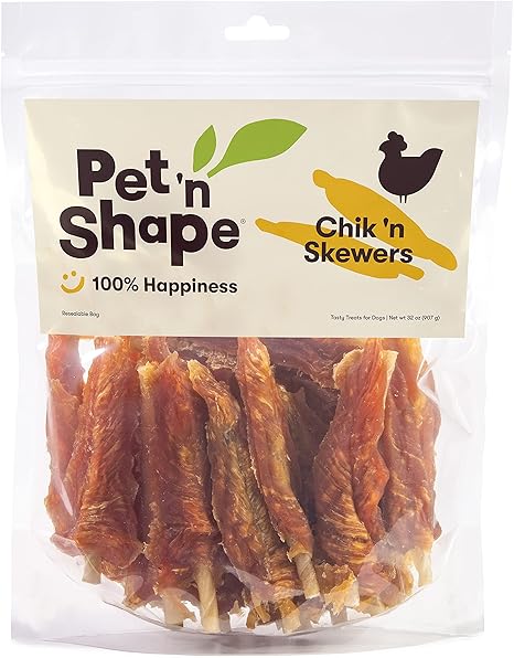 Pet 'n Shape Chik 'n Skewers ‰ÛÒ Chicken Wrapped Rawhide Dog Chew