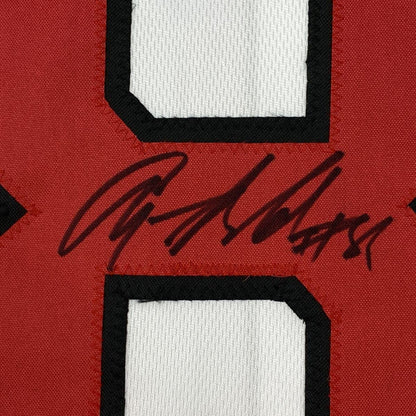 Autographed/Signed Anquan Boldin Arizona White Football Jersey JSA COA