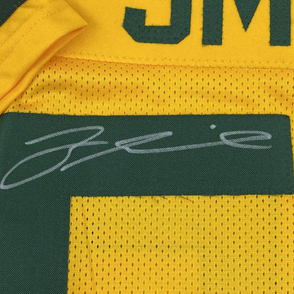 Autographed/Signed Za'Darius Smith Green Bay Yellow Football Jersey JSA COA