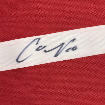 Autographed/Signed Carli Lloyd Red Soccer Team USA World Cup Jersey JSA COA
