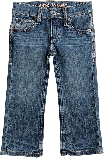 Cody James Toddler-Boys' - Saguaro Dark Wash Mid-Rise Stretch Slim Bootcut Jeans - Ctsp20j10