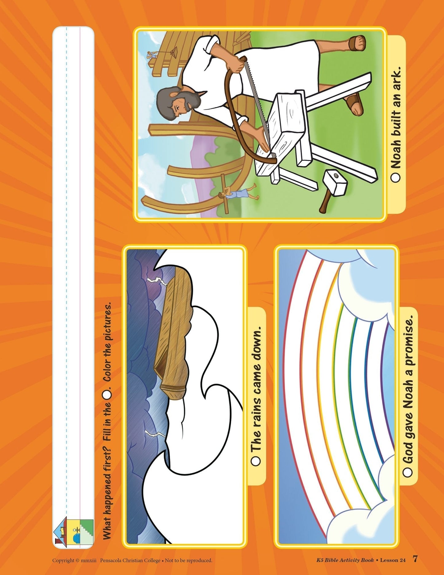 K5 Bible Activity Book - Abeka Bible Coloring and Activity Book