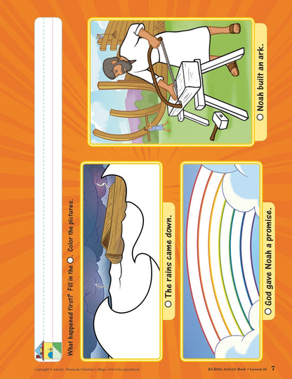 K5 Bible Activity Book - Abeka Bible Coloring and Activity Book