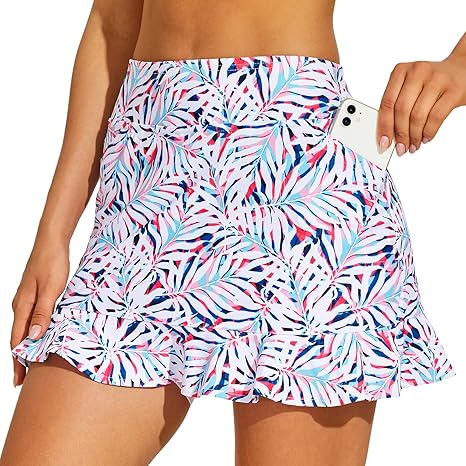 M MOTEEPI Tennis Golf Skirt with Shorts Athletic Pickleball Skorts for Women Dressy Casual Golf Outfits Clothes
