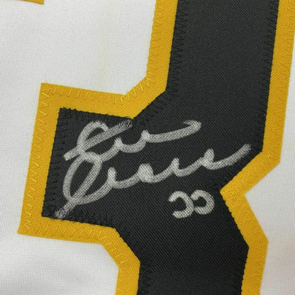 Framed Autographed/Signed Zdeno Chara 35x39 Boston White Hockey Jersey JSA COA
