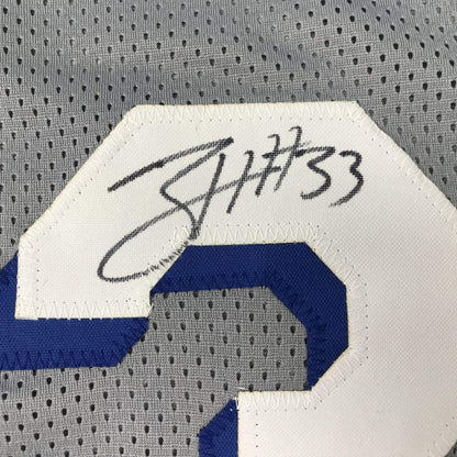 Autographed/Signed Tobias Harris Philadelphia Grey Basketball Jersey JSA COA