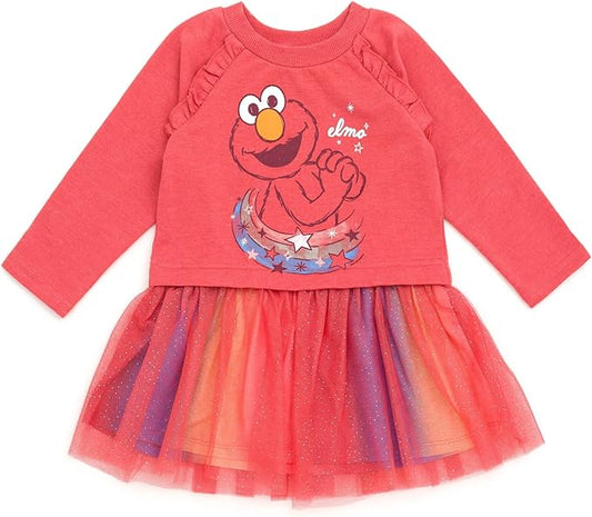 Sesame Street Elmo French Terry Dress Infant to Toddler