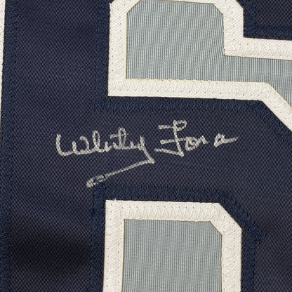 Autographed/Signed Whitey Ford New York Grey Baseball Jersey PSA/DNA COA