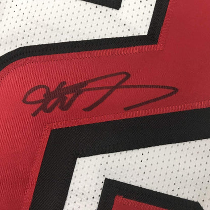 Autographed/Signed Keanu Neal Atlanta White Football Jersey PSA/DNA COA