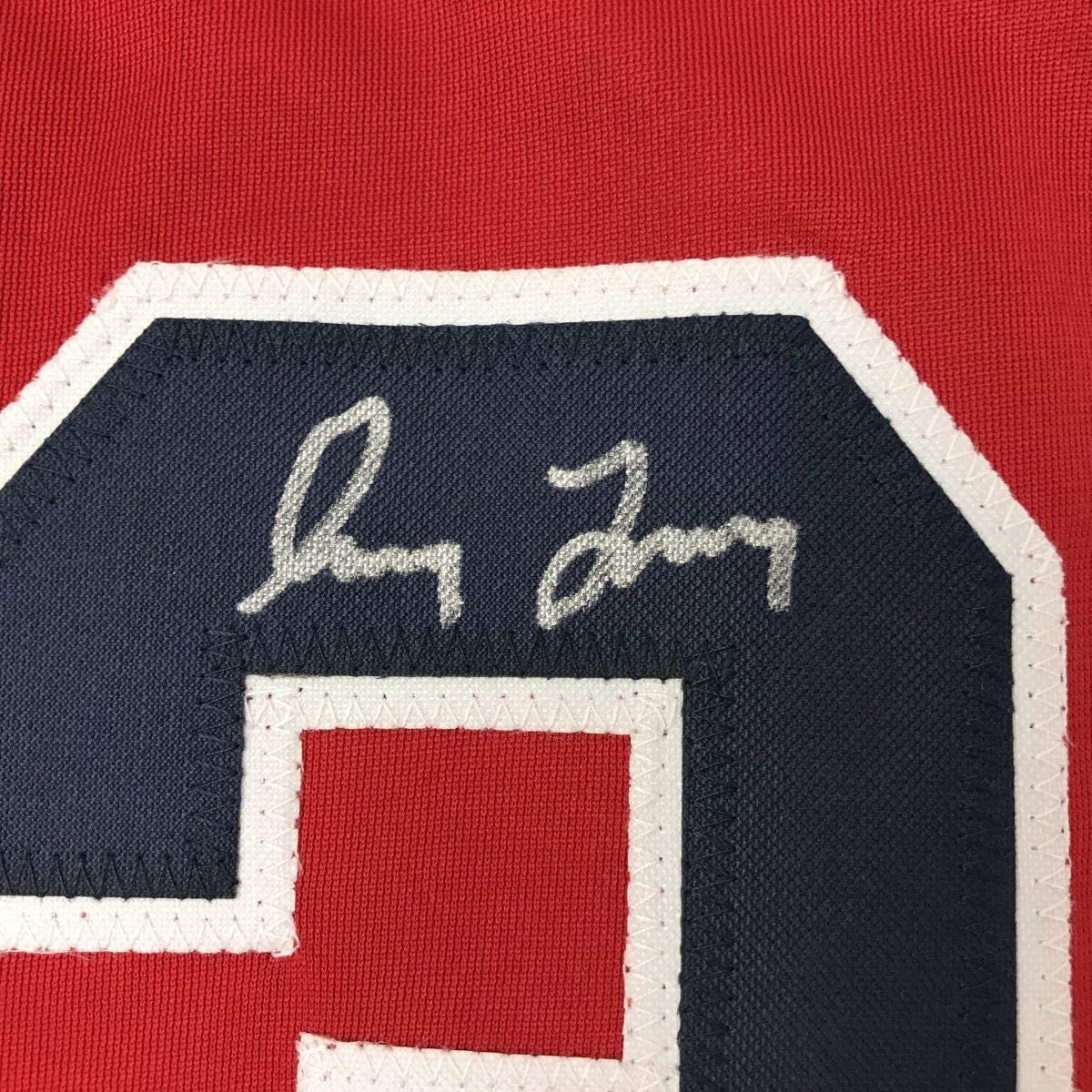 Autographed/Signed Greg Maddux Atlanta Red Baseball Jersey JSA COA