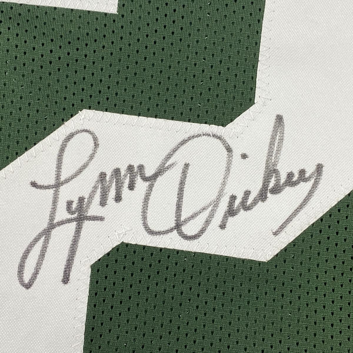 Autographed/Signed Lynn Dickey Green Bay Green Football Jersey JSA COA