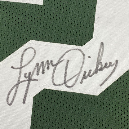 Autographed/Signed Lynn Dickey Green Bay Green Football Jersey JSA COA