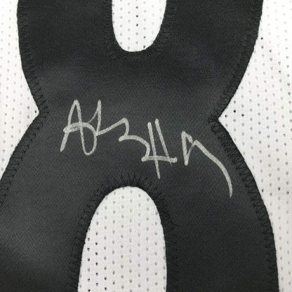 Autographed/Signed Antonio Brown Pittsburgh White Football Jersey JSA COA