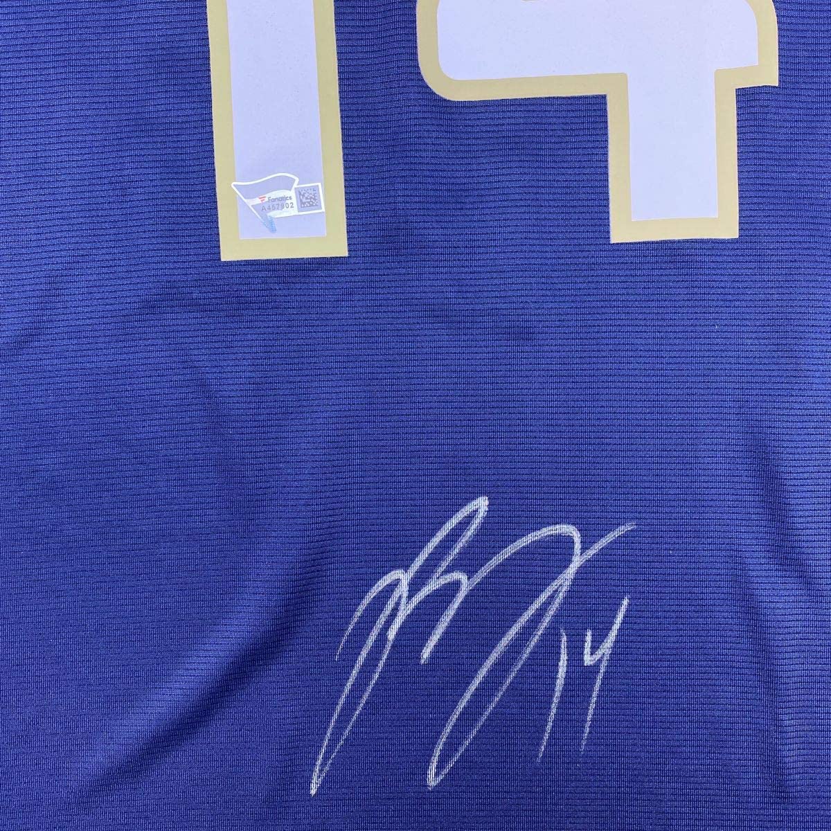 Autographed/Signed Brandon Ingram New Orleans Blue Basketball Jersey Fanatics COA