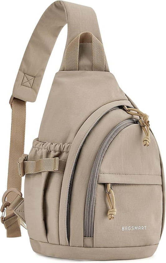 BAGSMART Crossbody Sling Bags, Small Chest Bag for Casure/Travel, Cross Body Purses for Women/Mens Gift