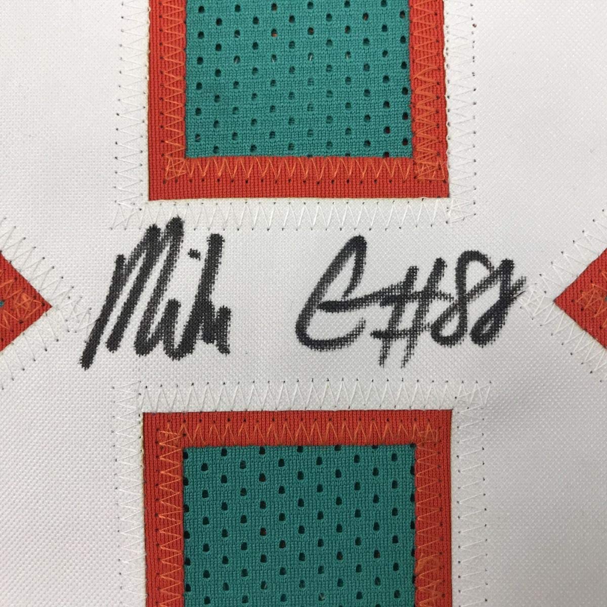Autographed/Signed Mike Gesicki Miami Teal Football Jersey JSA COA
