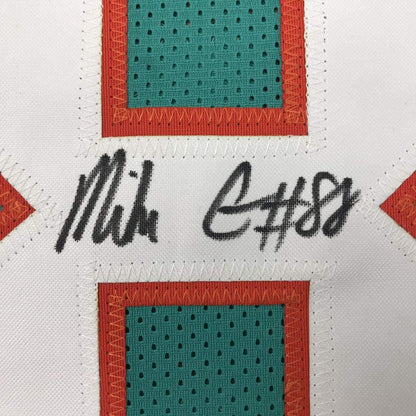 Autographed/Signed Mike Gesicki Miami Teal Football Jersey JSA COA