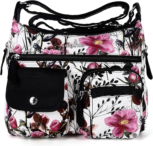 Angelkiss Crossbody Bags for Women, Ladies Shoulder Handbags and Purses Medium Faux Leather Pocketbooks