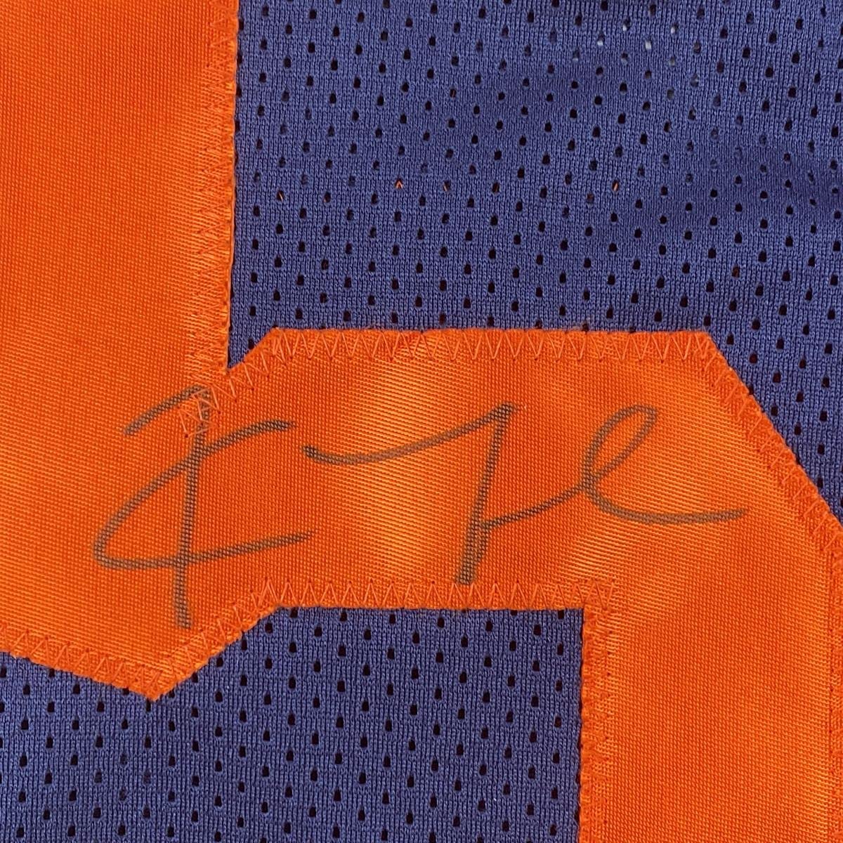 Autographed/Signed Khalil Mack Chicago Retro Blue Football Jersey JSA COA