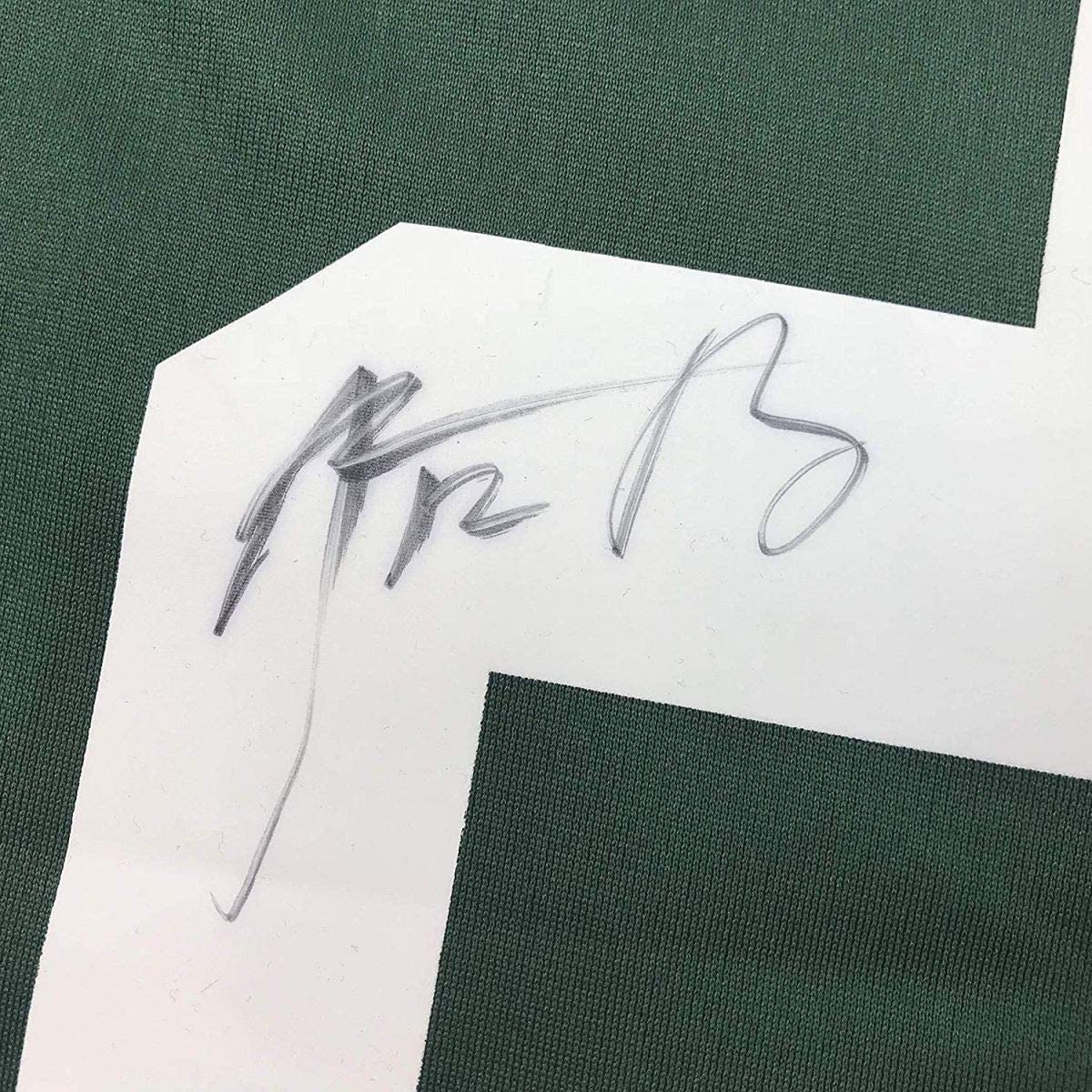 Autographed/Signed Aaron Rodgers Green Bay Green Football Jersey Beckett BAS COA