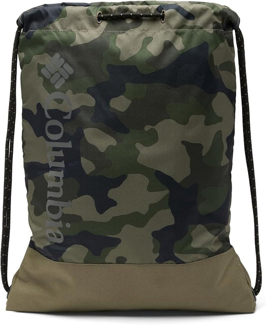 Columbia Unisex Zigzag Drawstring Pack, Stone Green Mod Camo/Stone Green, One Size