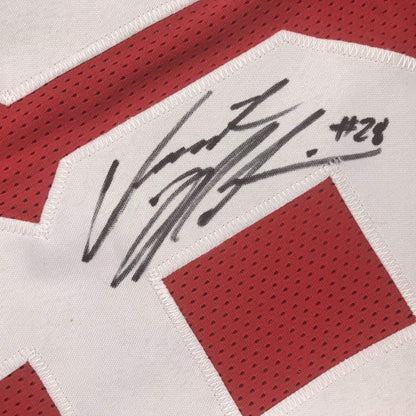 Autographed/Signed Jerick McKinnon San Francisco Red Football Jersey Beckett BAS COA