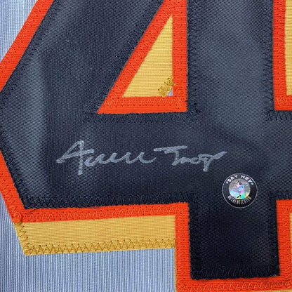 Autographed/Signed Willie Mays San Francisco Grey Baseball Jersey Say Hey Holo COA