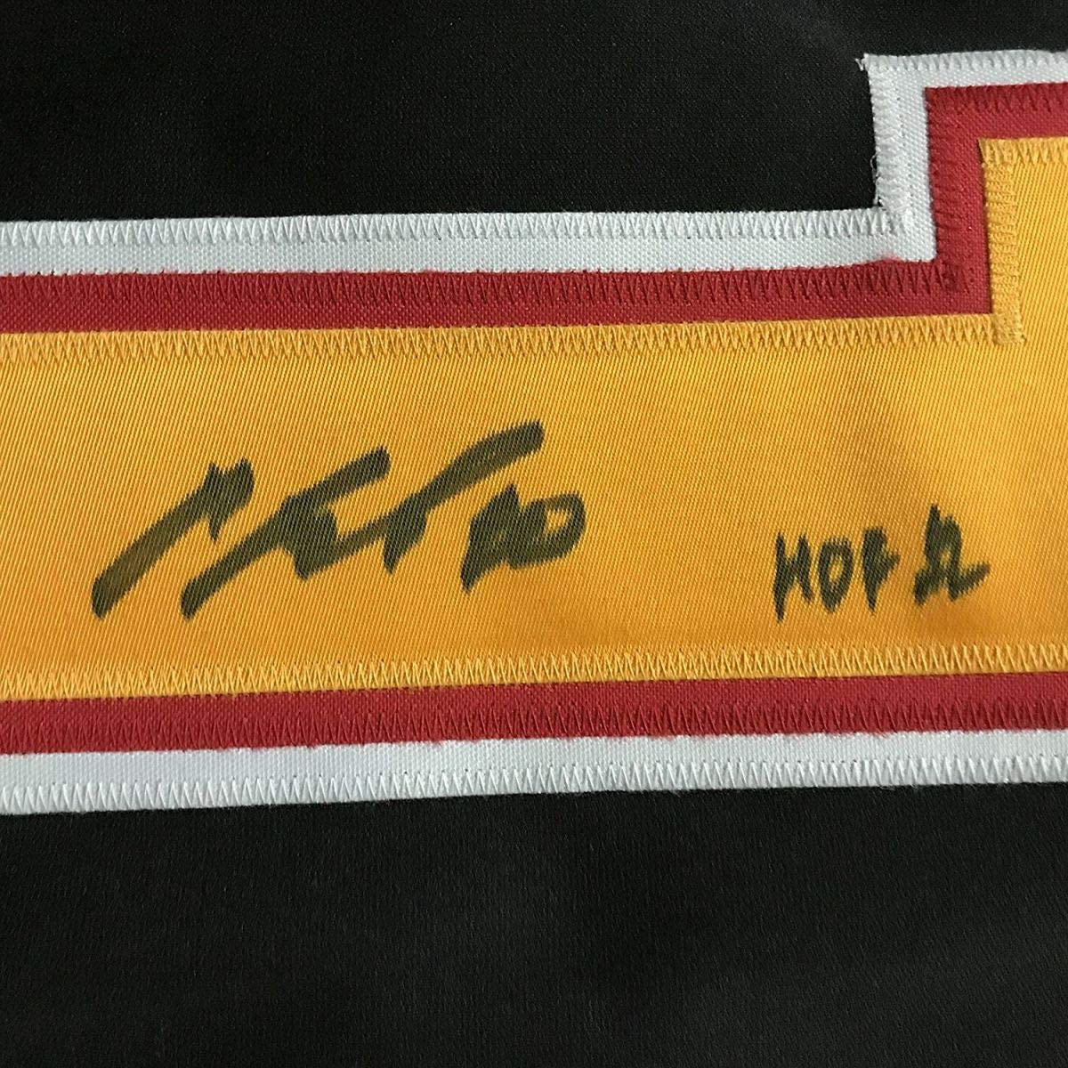 Framed Autographed/Signed Pavel Bure HOF 12  35x39 Vancouver Canucks Black Hockey Jersey Beckett BAS COA