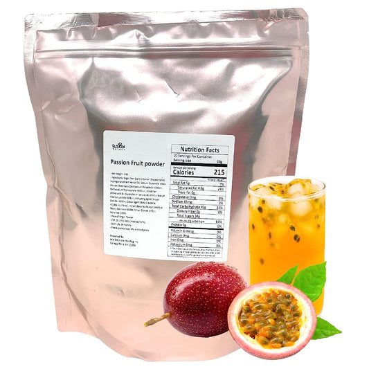 Fusion Select 2.2lb Strawberry Milk Tea Powder Flavored-3-in-1 Drink Boba Tea Powder with Cream & Sugar - Instant Pre-Mixed Beverage for Hot or Cold Blends or Yummy Frappes Bubble Tea