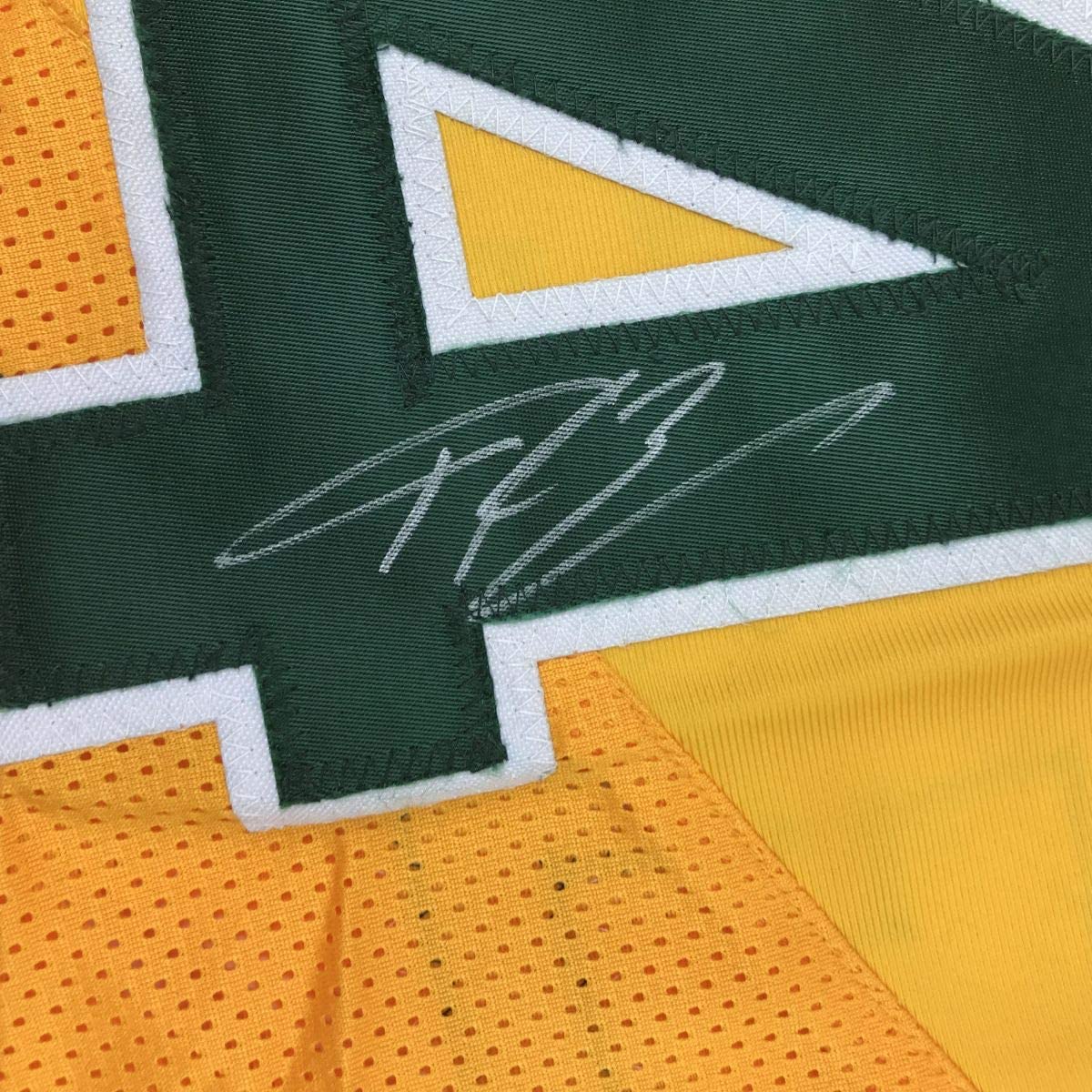 Autographed/Signed Giannis Antetokounmpo Milwaukee Yellow Basketball Jersey PSA/DNA COA