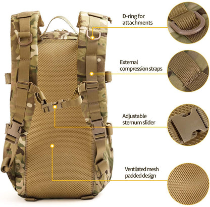 Tactical Military Outdoor Hiking Molle Rucksack Assault Pack