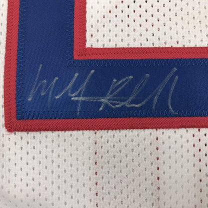 Autographed/Signed Micheal Ray Richardson New York White Basketball Jersey PSA/DNA COA