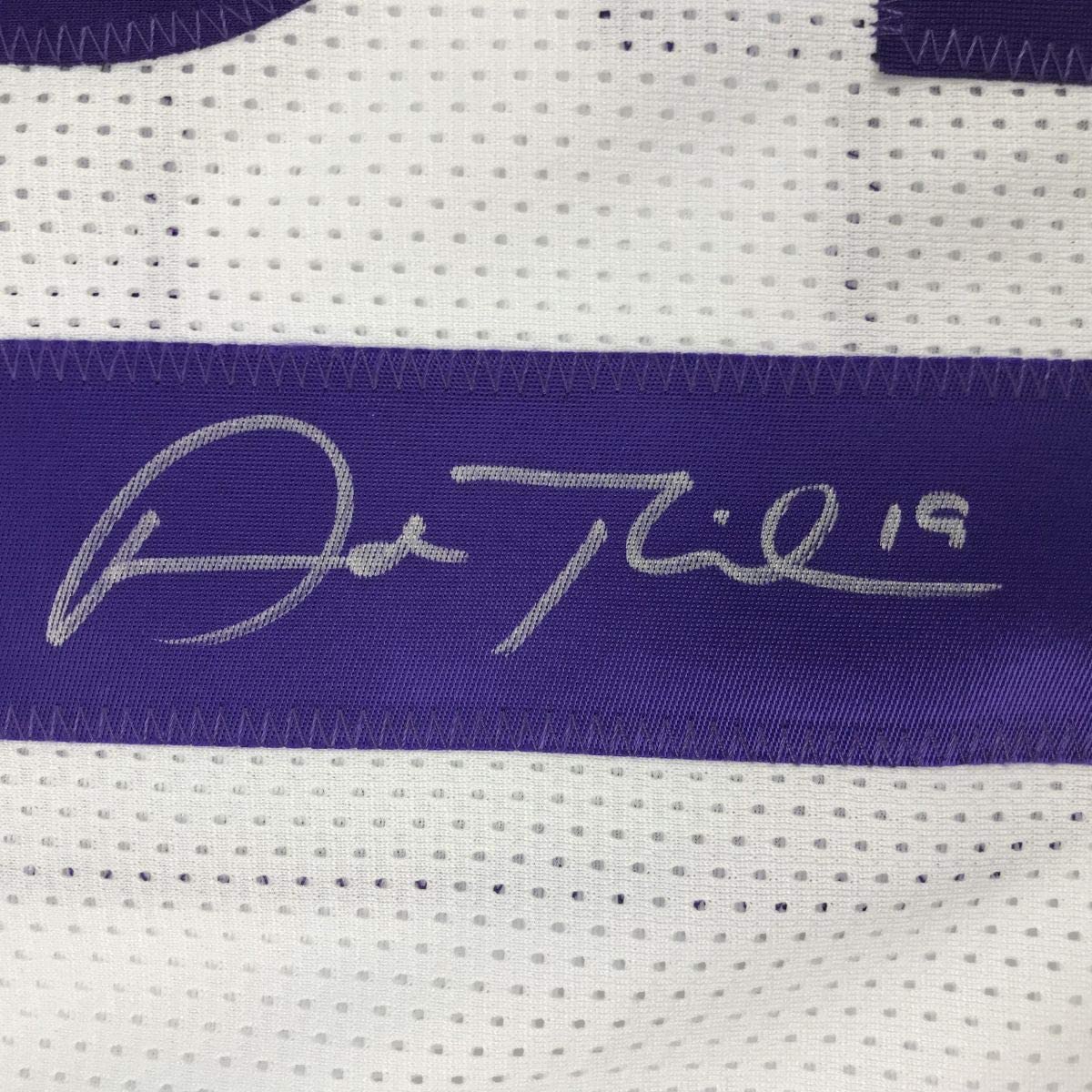 Autographed/Signed Adam Thielen Minnesota White Football Jersey JSA COA