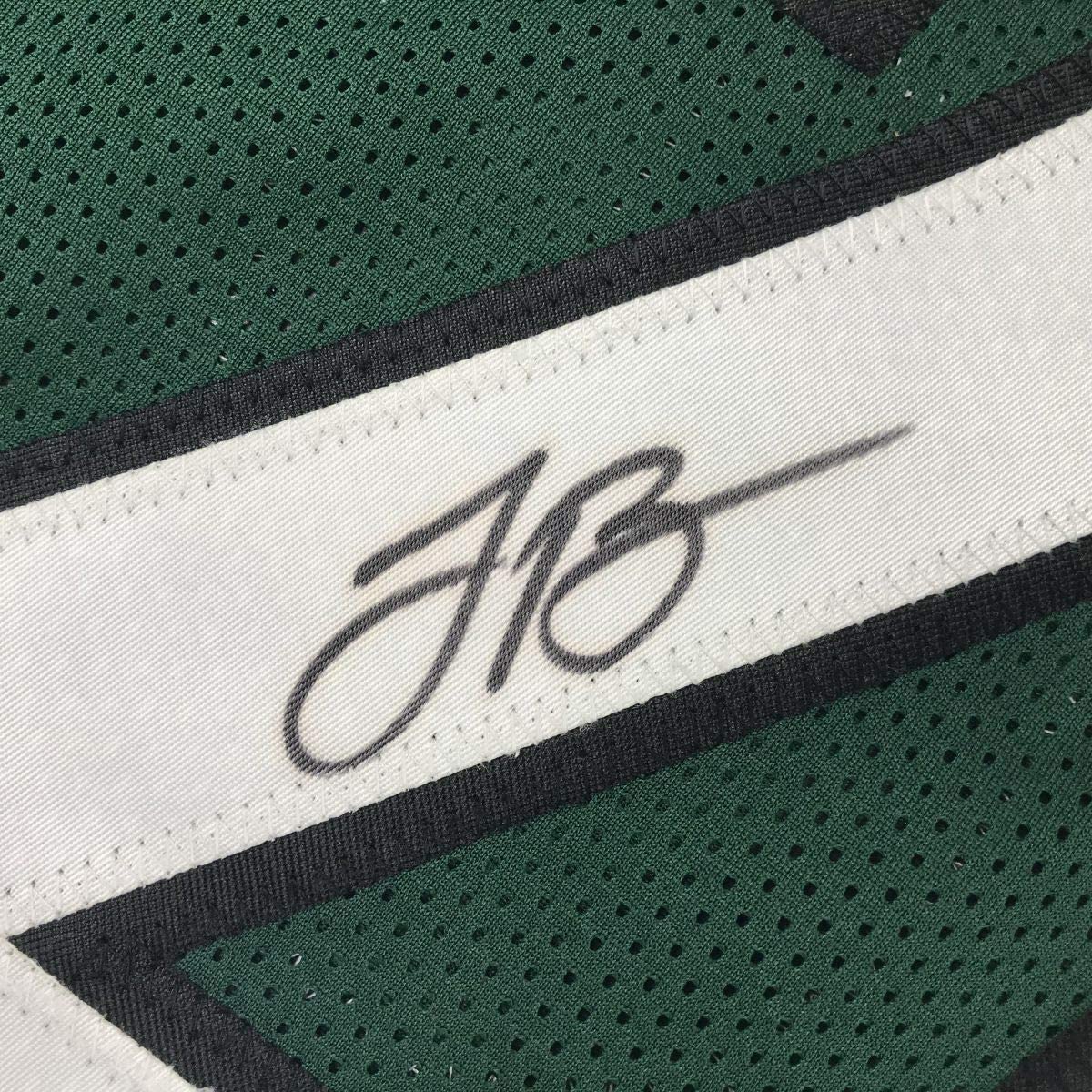 Autographed/Signed Le'Veon LeVeon Bell New York Green Football Jersey PSA/DNA COA