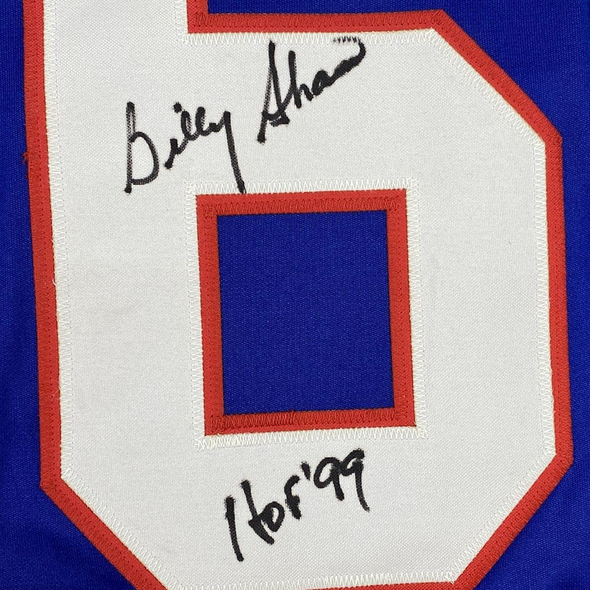 Autographed/Signed Billy Shaw HOF 99 Buffalo Blue Football Jersey Beckett BAS COA